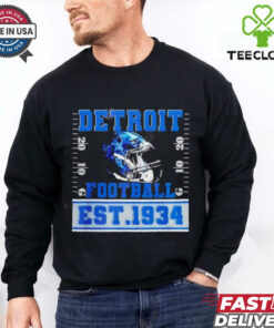 Detroit Lions helmet est 1934 shirt