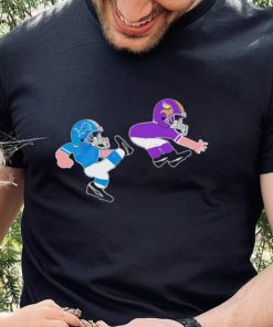 Detroit Lions kicks Minnesota Vikings Football shirt 6 Detroit Lions kicks Minnesota Vikings Football shirt