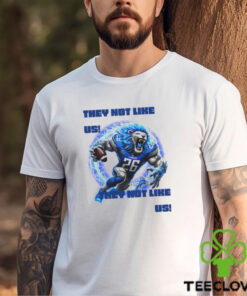 Detroit Lions mascot they not like us graphic art shirt