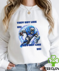 Detroit Lions mascot they not like us graphic art shirt