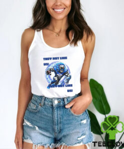 Detroit Lions mascot they not like us graphic art shirt