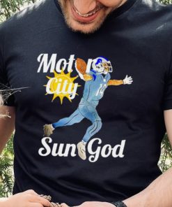 Detroit Lions motor city sun God art shirt
