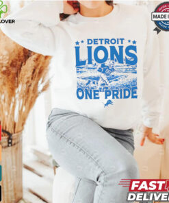 Detroit Lions one pride logo shirt