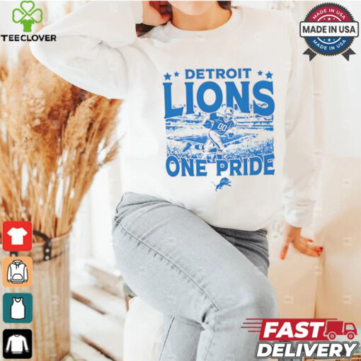 Detroit Lions one pride logo shirt