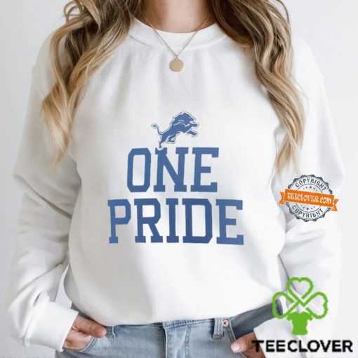 Detroit Lions one pride slogan hoodie, sweater, longsleeve, shirt v-neck, t-shirt