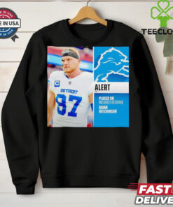 Detroit Lions placed on injured reserve Aidan Hutchinson hoodie, sweater, longsleeve, shirt v-neck, t-shirt