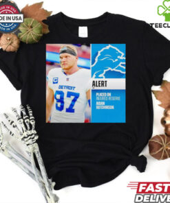 Detroit Lions placed on injured reserve Aidan Hutchinson hoodie, sweater, longsleeve, shirt v-neck, t-shirt