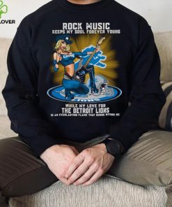 Detroit Lions rock music keep my soul forever young hoodie, sweater, longsleeve, shirt v-neck, t-shirt