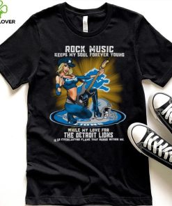 Detroit Lions rock music keep my soul forever young hoodie, sweater, longsleeve, shirt v-neck, t-shirt