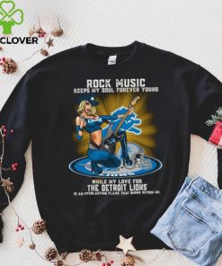 Detroit Lions rock music keep my soul forever young hoodie, sweater, longsleeve, shirt v-neck, t-shirt