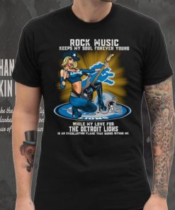 Detroit Lions rock music keep my soul forever young hoodie, sweater, longsleeve, shirt v-neck, t-shirt