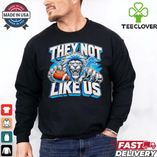 Detroit Lions they not like us mascot shirt