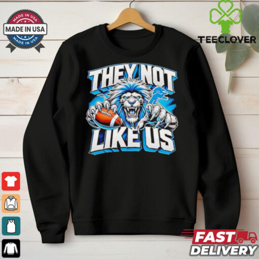 Detroit Lions they not like us mascot shirt