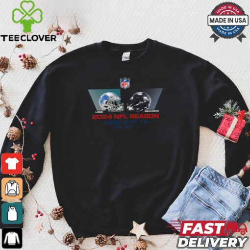 Detroit Lions vs Seattle Seahawks NFL season week 4 2024 shirt