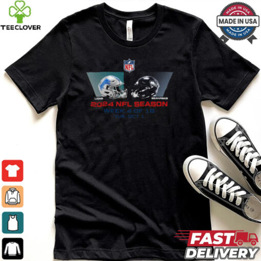 Detroit Lions vs Seattle Seahawks NFL season week 4 2024 shirt