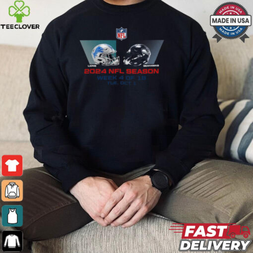 Detroit Lions vs Seattle Seahawks NFL season week 4 2024 shirt