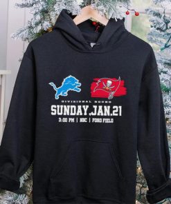 Detroit Lions vs Tampa Bay Buccaneers Divisional Round logo t hoodie, sweater, longsleeve, shirt v-neck, t-shirt