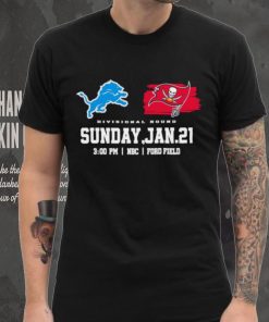 Detroit Lions vs Tampa Bay Buccaneers Divisional Round logo t hoodie, sweater, longsleeve, shirt v-neck, t-shirt