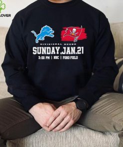 Detroit Lions vs Tampa Bay Buccaneers Divisional Round logo t hoodie, sweater, longsleeve, shirt v-neck, t-shirt