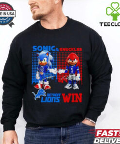 Detroit Lions win Gibbs and Monty signature shirt