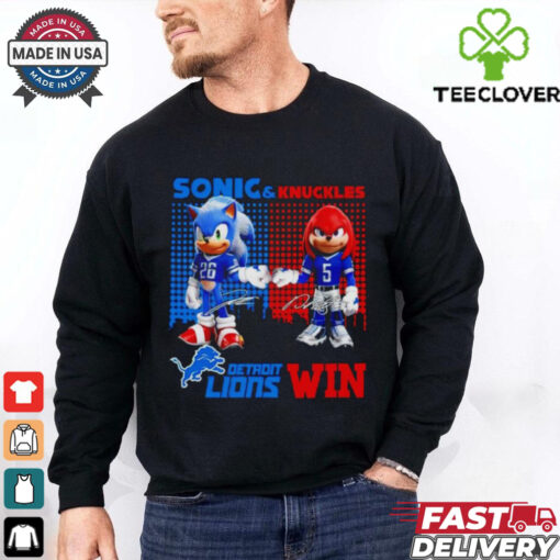 Detroit Lions win Gibbs and Monty signature shirt