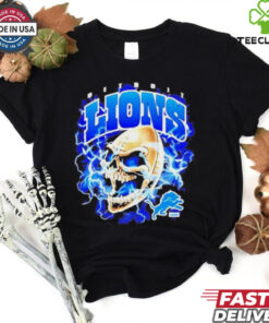 Detroit Lions x Sana Skull Football T Shirt