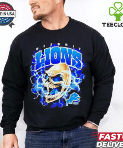 Detroit Lions x Sana Skull Football T Shirt