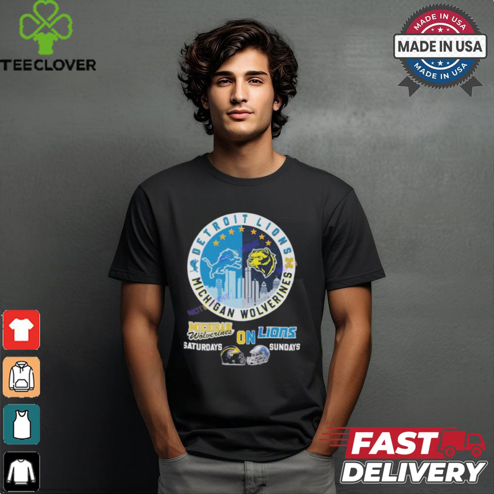 Detroit Lions – Michigan Wolverines Unisex T Shirt Detroit Lions – Michigan Wolverines Unisex T Shirt