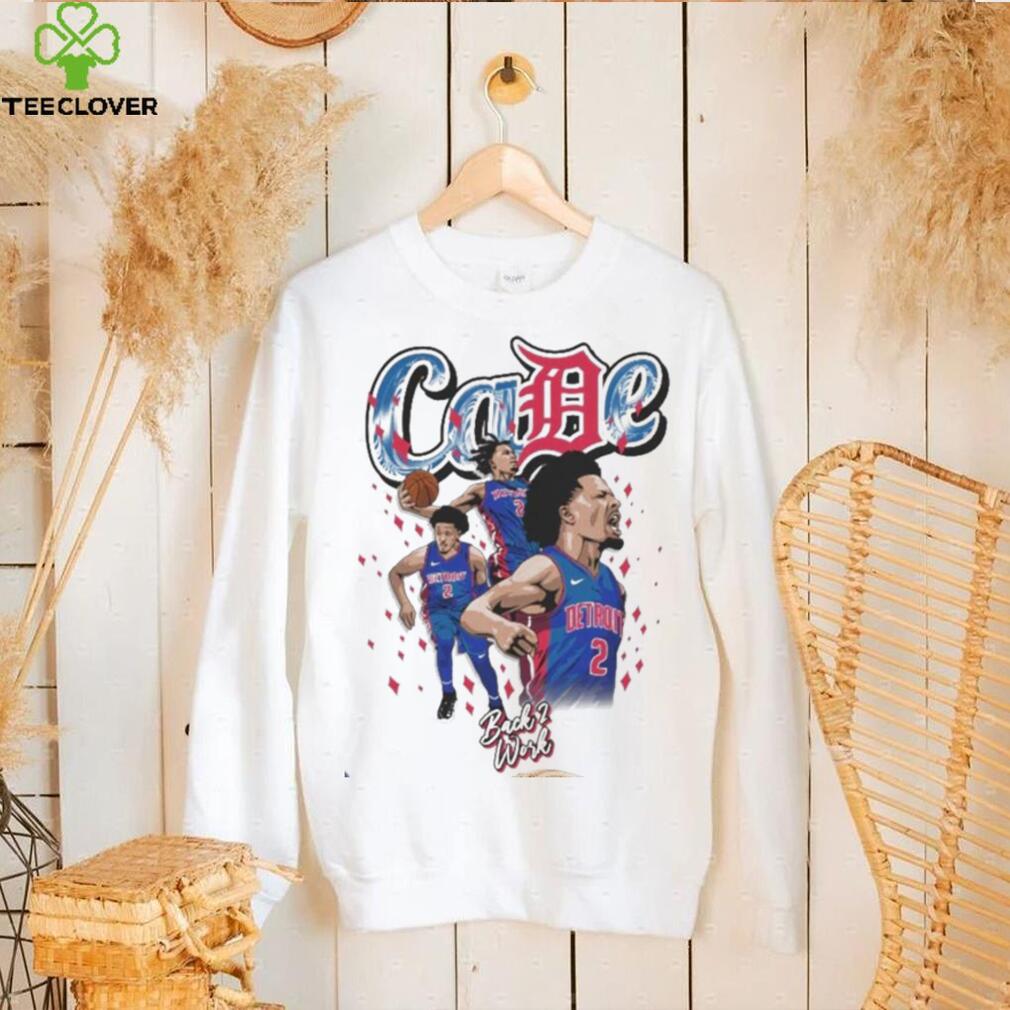 Detroit Pistons Cade Back To Work Shirt Detroit Pistons Cade Back To Work Shirt