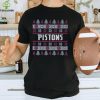 Detroit Pistons Holiday Christmas Tree T Shirt