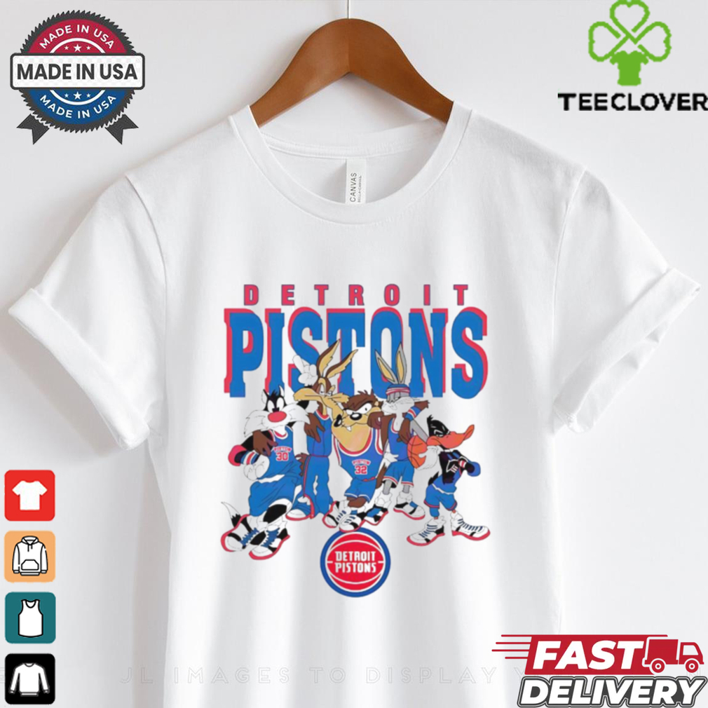 Detroit Pistons Looney Tunes characters NBA basketball shirt Detroit Pistons Looney Tunes characters NBA basketball shirt