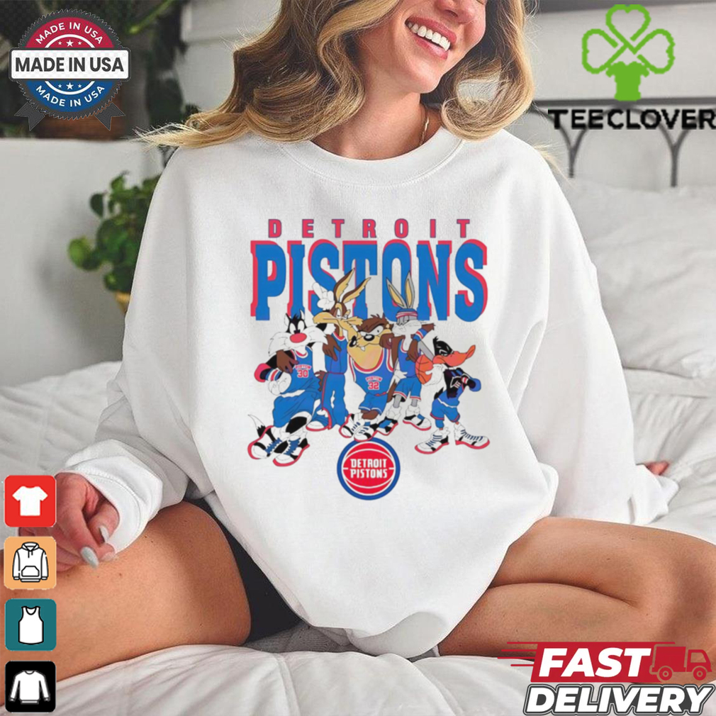Detroit Pistons Looney Tunes characters NBA basketball shirt Detroit Pistons Looney Tunes characters NBA basketball shirt