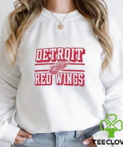 Detroit Red Wings Champion Tri Blend Dual Stripe Long Sleeve T Shirt