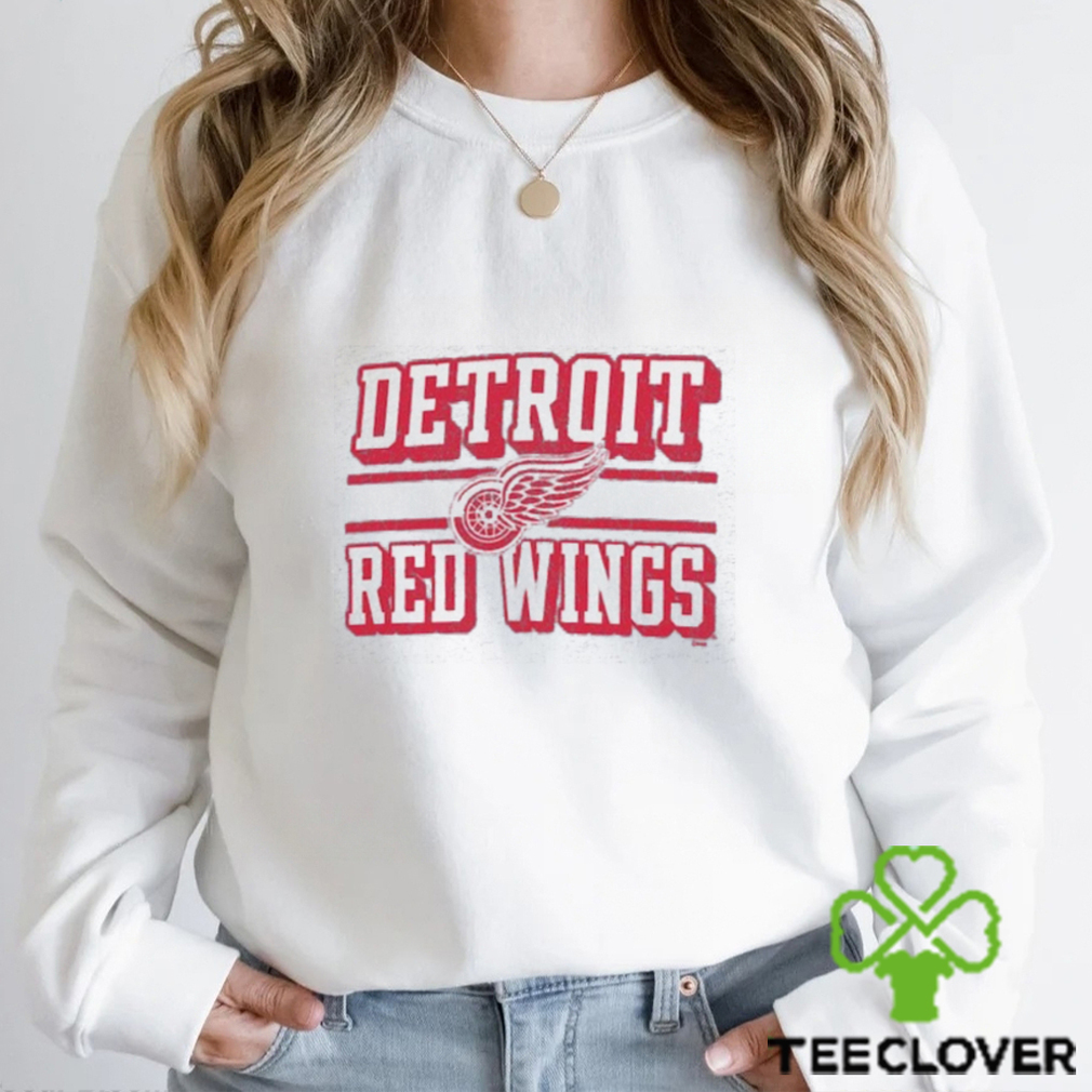 Detroit Red Wings Champion Tri Blend Dual Stripe Long Sleeve T Shirt