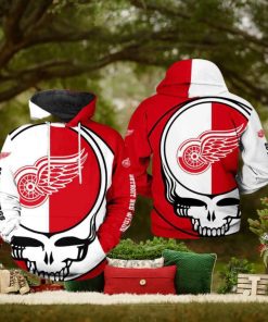 Detroit Red Wings Grateful Dead 3D Printed Hoodie