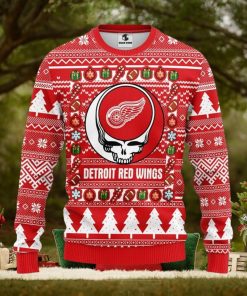 Detroit Red Wings Grateful Dead Ugly Christmas Sweater Warm Gift For Christmas