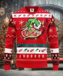 Detroit Red Wings Grinch Christmas Ugly Sweater