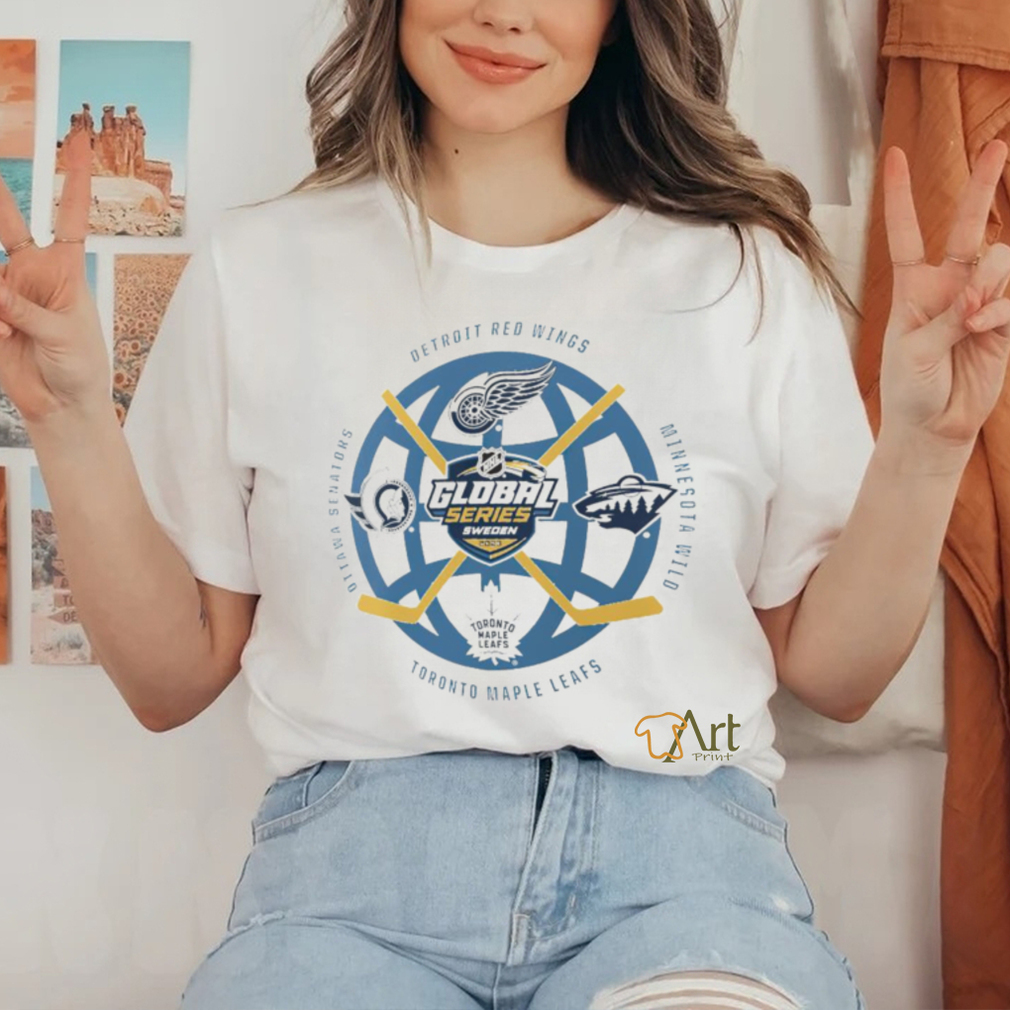 Detroit Red Wings Minnesota Wild Toronto Maple Leafs Ottawa Senators 2023 NHL Global Series Matchup shirt Detroit Red Wings Minnesota Wild Toronto Maple Leafs Ottawa Senators 2023 NHL Global Series Matchup shirt