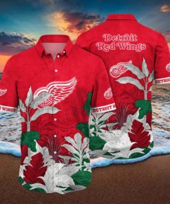 Detroit Red Wings NHL Hawaiian Shirt Dry Season Aloha Shirt