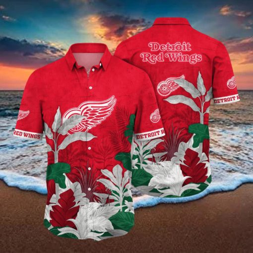 Detroit Red Wings NHL Hawaiian Shirt Dry Season Aloha Shirt