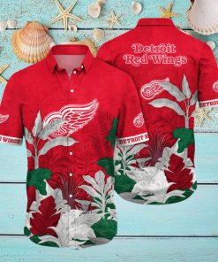 Detroit Red Wings NHL Hawaiian Shirt Dry Season Aloha Shirt