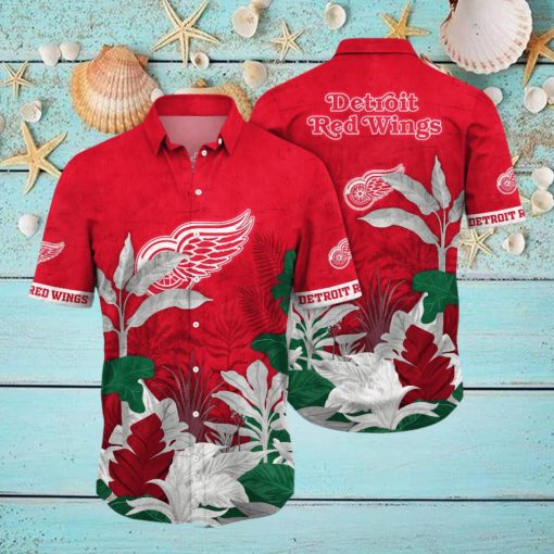 Detroit Red Wings NHL Hawaiian Shirt Dry Season Aloha Shirt