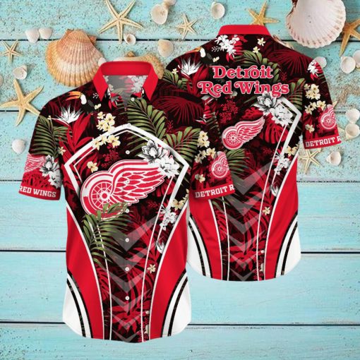 Detroit Red Wings NHL Hawaiian Shirt Mid Year Aloha Shirt