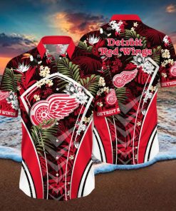 Detroit Red Wings NHL Hawaiian Shirt Mid Year Aloha Shirt