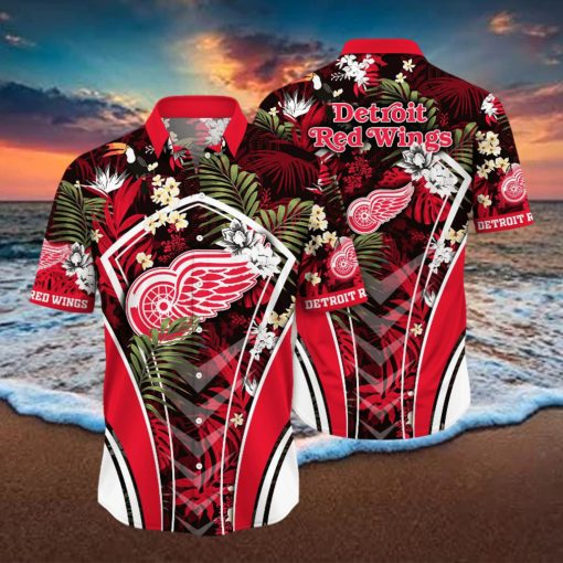 Detroit Red Wings NHL Hawaiian Shirt Mid Year Aloha Shirt