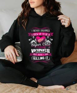 Detroit Red Wings NHL Hockey I Never Dreamed I Grew Up To Be A Super Cute Cheerleader Youth T Shirt
