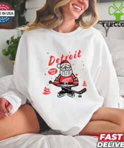 Detroit Red Wings Santa Claus Christmas 2024 shirt