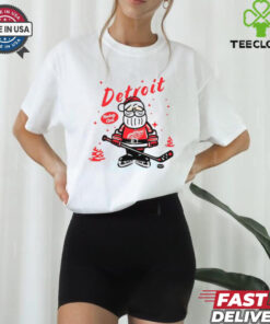 Detroit Red Wings Santa Claus Christmas 2024 shirt