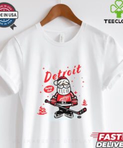 Detroit Red Wings Santa Claus Christmas 2024 shirt