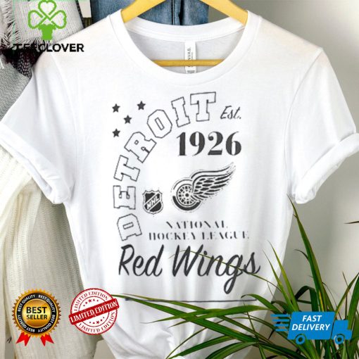 Detroit Red Wings Starter White Arch City Theme Graphic T Shirt